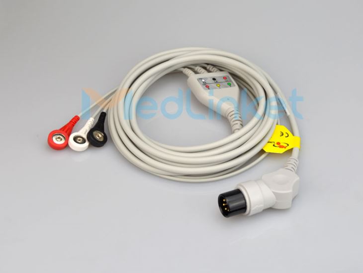 One-Piece Series ECG Cable With Wires