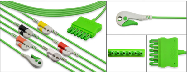 Medlinket's One-Piece ECG Cable with LeadWires is fast, easy to use and convenient to lead