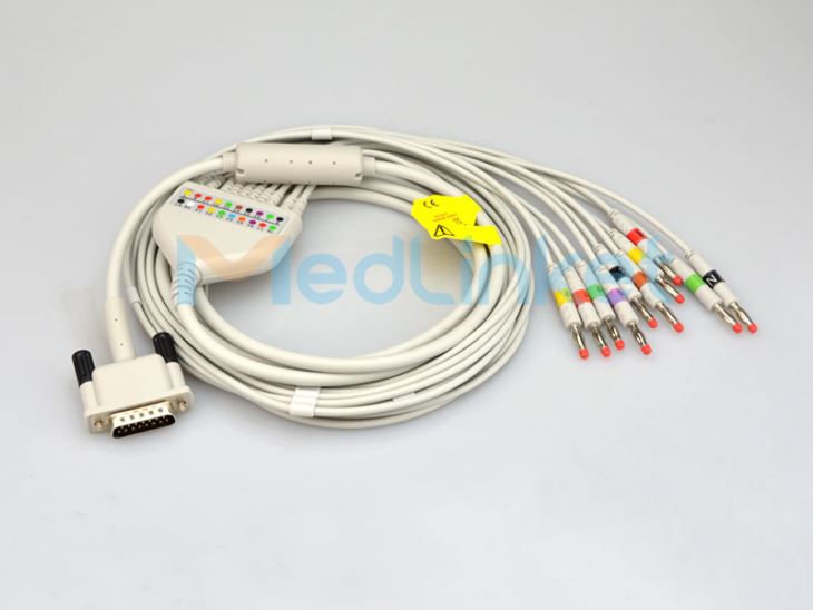 One-Piece Series EKG Cable With Wires