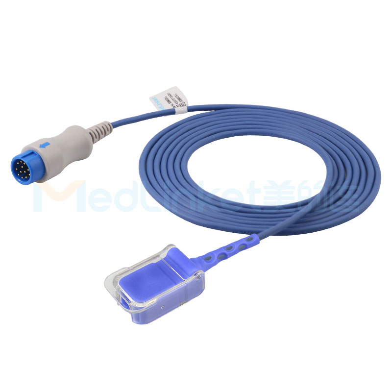 Compatible Comen SpO2 Adapter Cable S0568OX-L