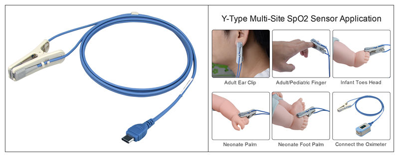 Y-Type Multi-Site SpO2 Sensor