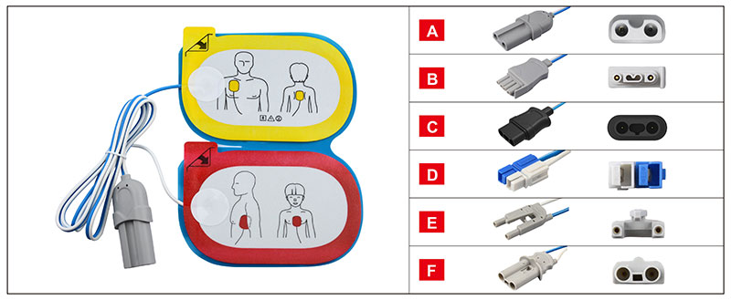 Disposable defibrillation electrodes pads